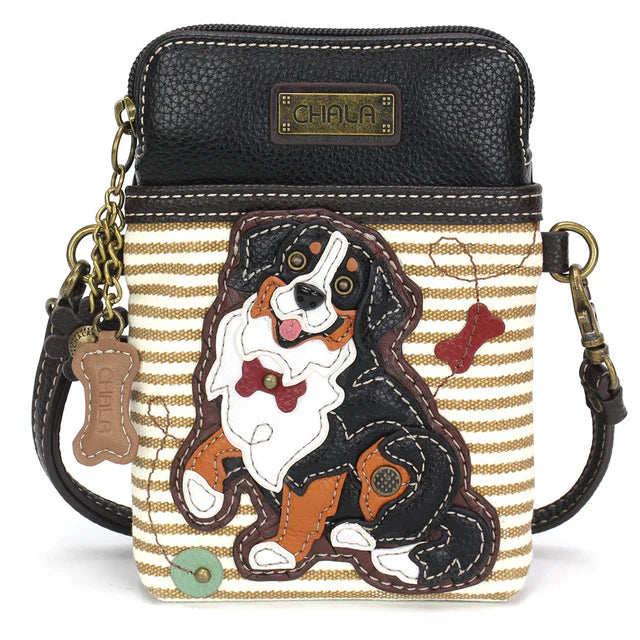 Chala Bernese Mountain Dog XBody Cellphone Handbag