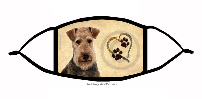 Airedale Face Mask