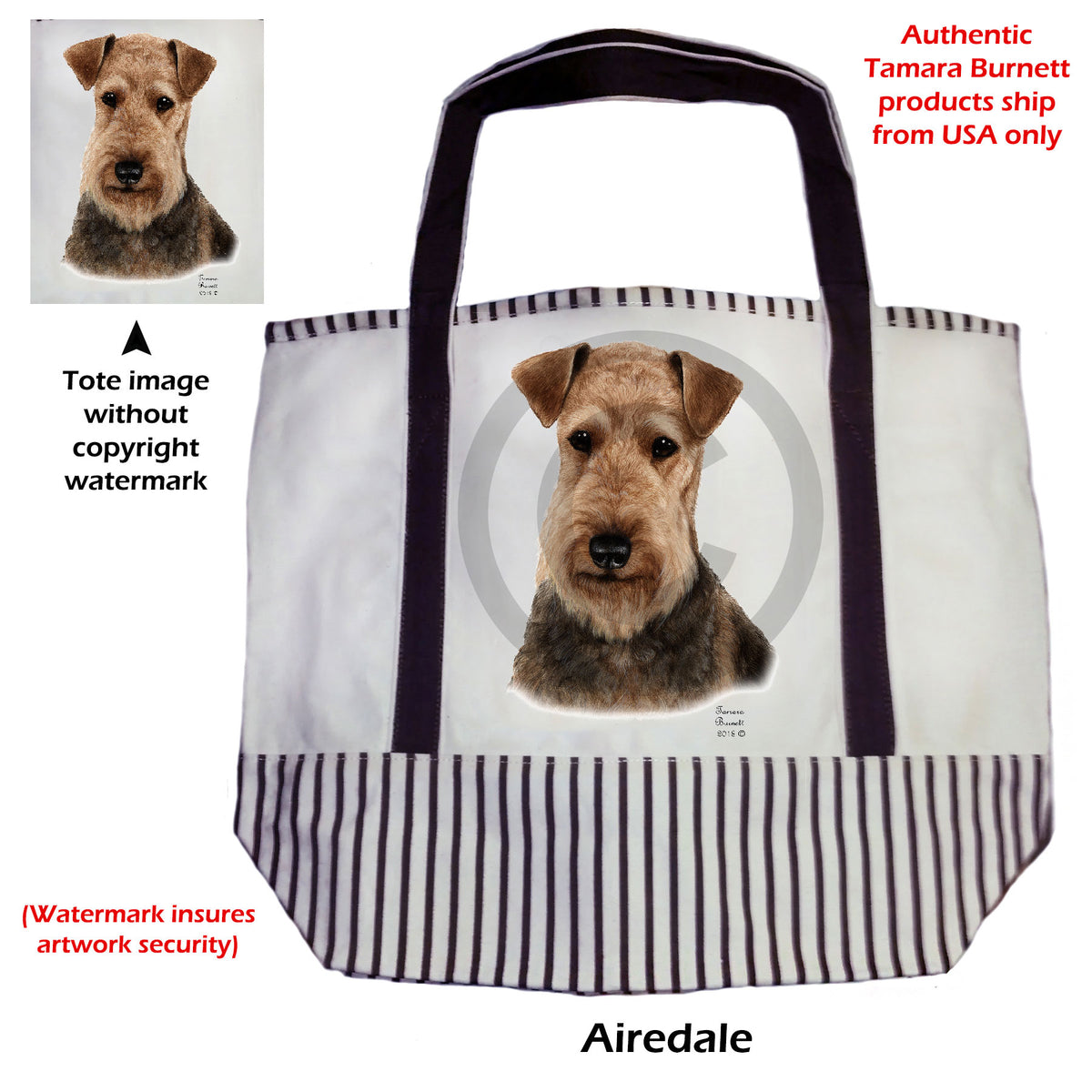 Airedale Tote Bag