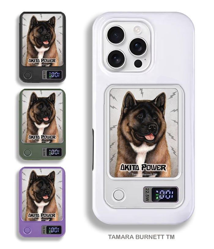Akita Red Phone Bank Wireless Charger