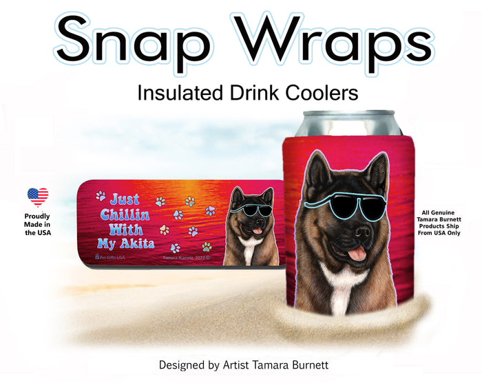 Akita Red Snap Wrap Cozy