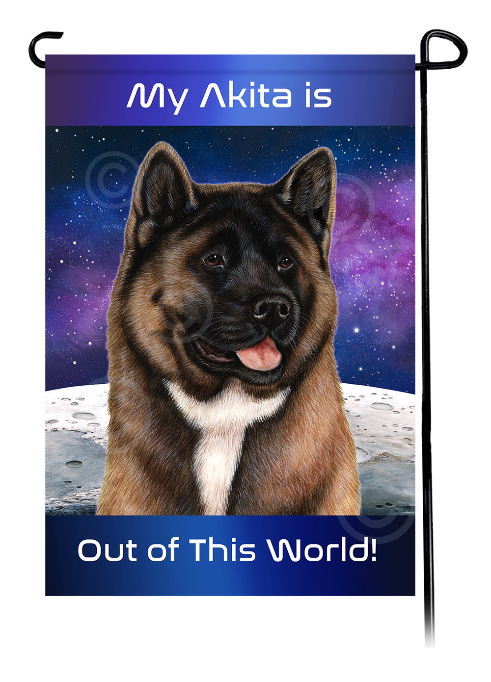 Akita Out Of This World Garden Flags
