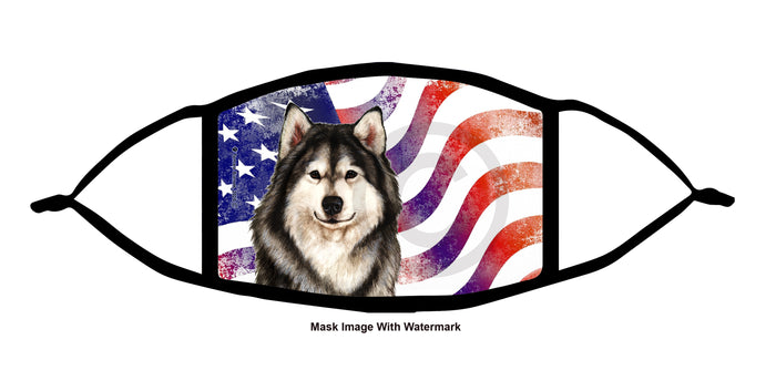Alaskan Malamute Face Mask