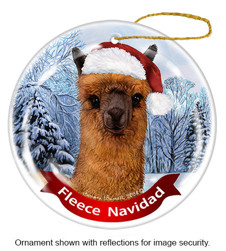 Alpaca Brown Ornament