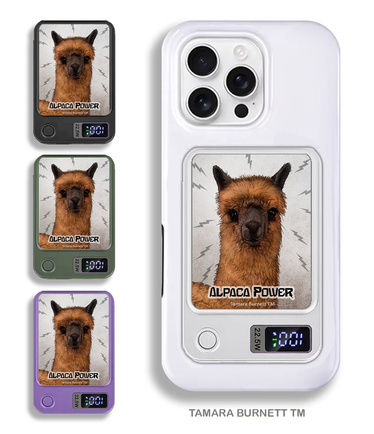 Alpaca Brown Phone Bank Wireless Charger
