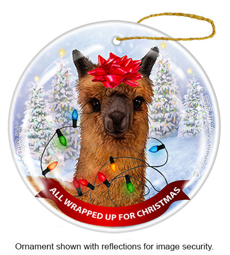 Alpaca Brown Ornament