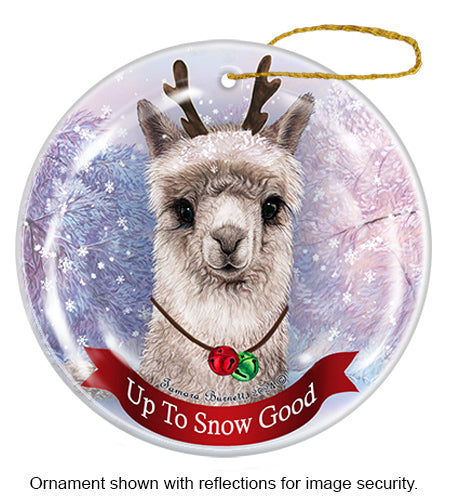 Alpaca Silver Ornament