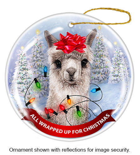 Alpaca Silver Ornament