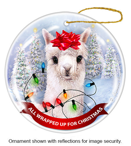 Alpaca All Wrapped Up Ornament