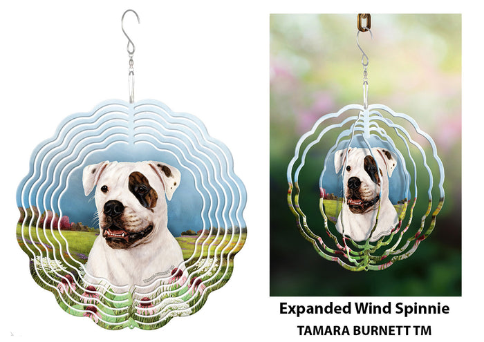 American Bulldog Brindle Eye Wind Spinner
