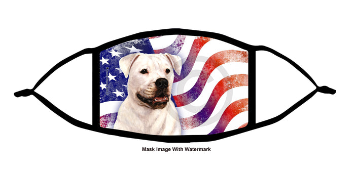 American Bulldog (White) Face Mask