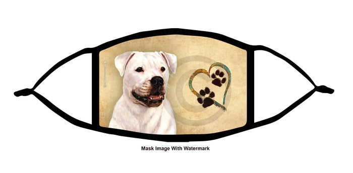 American Bulldog (White) Face Mask