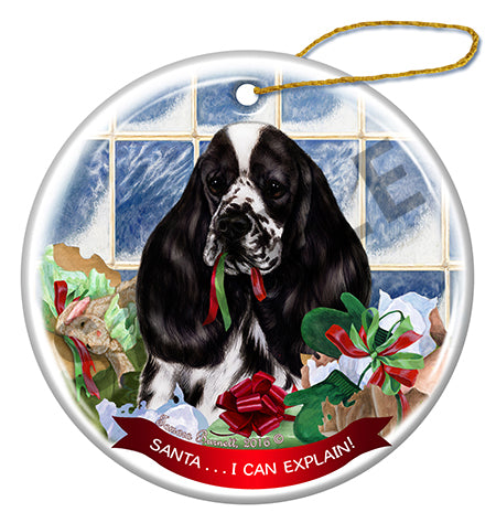 Cocker Spaniel Parti Ornament