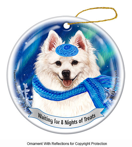 American Eskimo Hanukkah Ornament