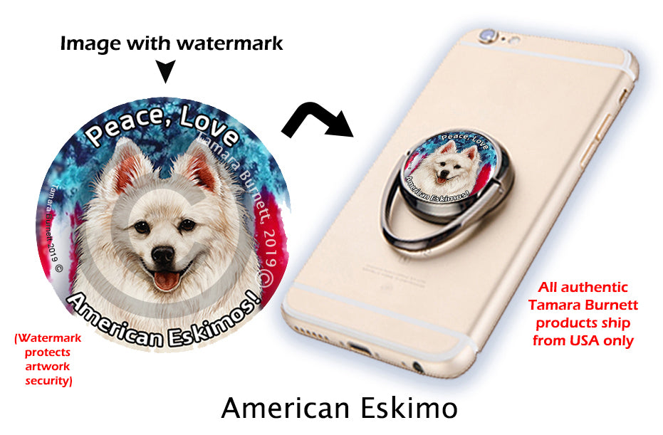 American Eskimo Phone Stand