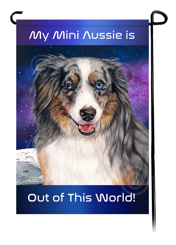 American Shepherd Out Of This World Garden Flags