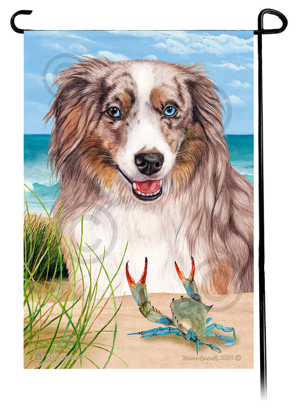Shepherd Summer Flowers Garden Flag