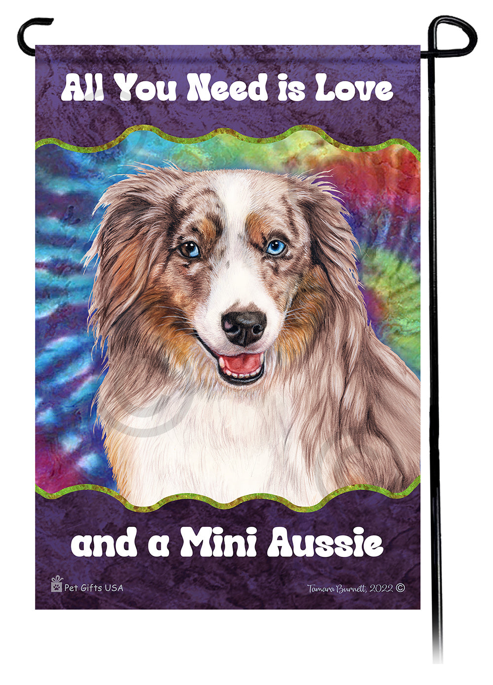 Shepherd All You Need Is Love Garden Flag