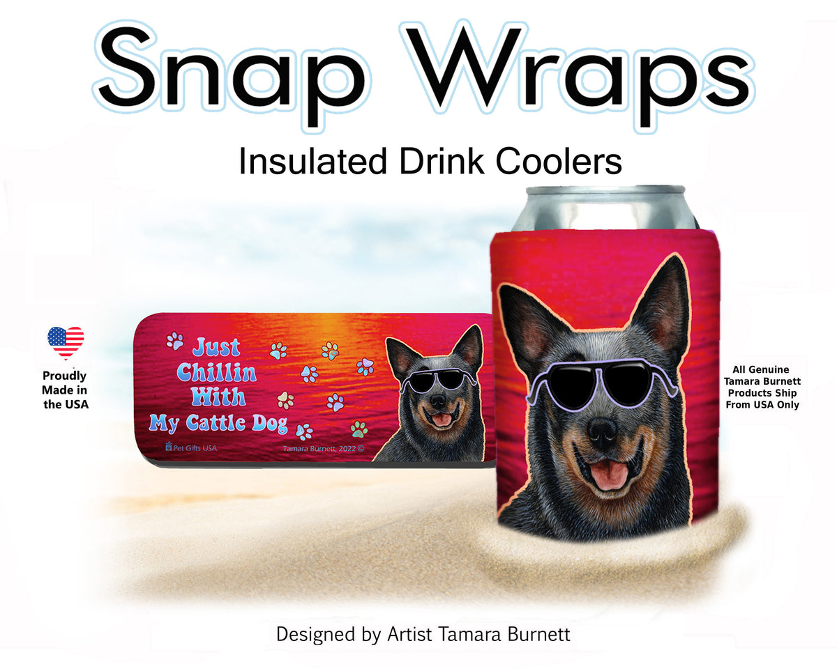 Australian Cattle Dog Blue Heeler Snap Wrap Cozy