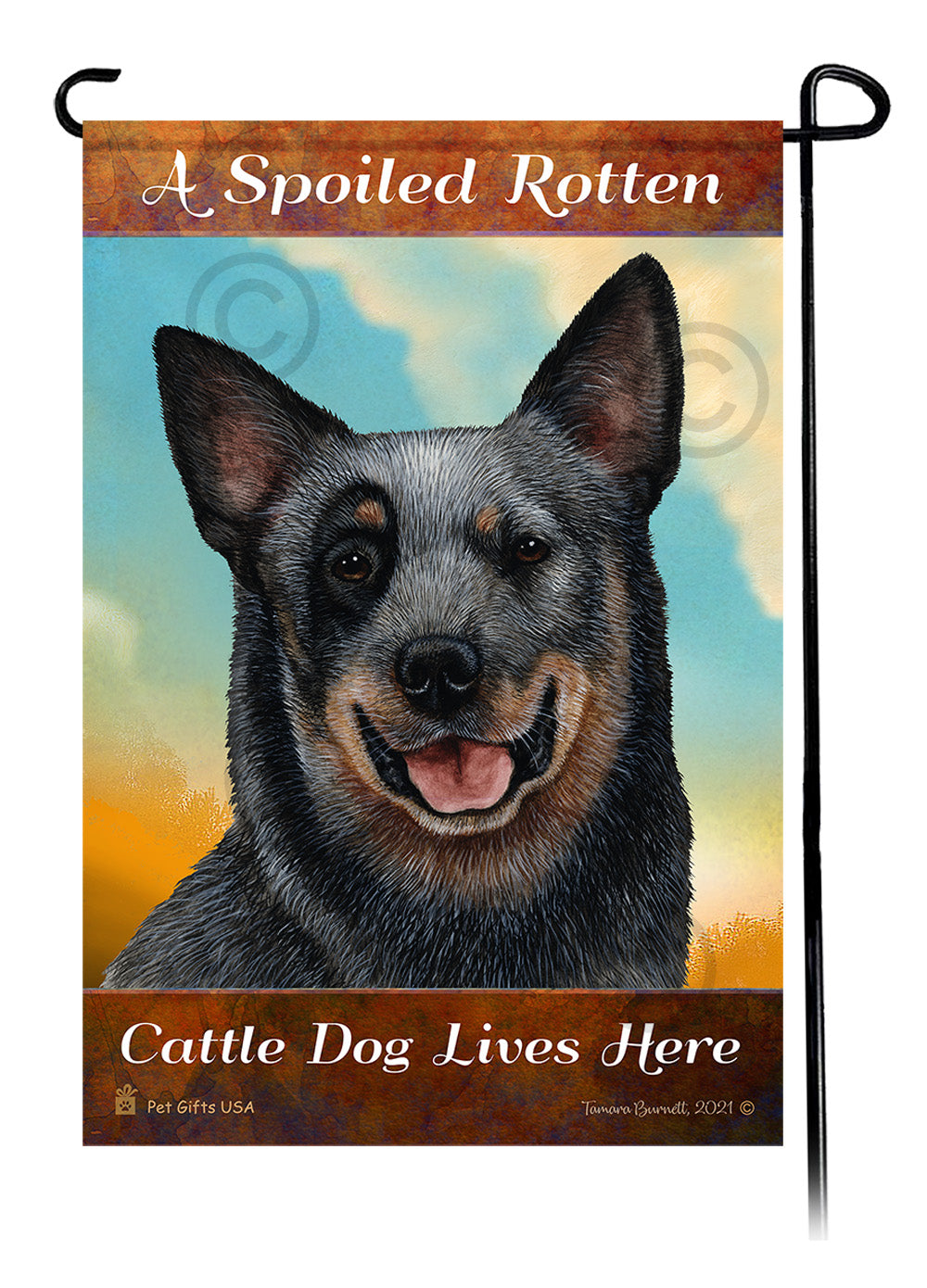 Coonhound Spoiled Rotten - Garden Flag