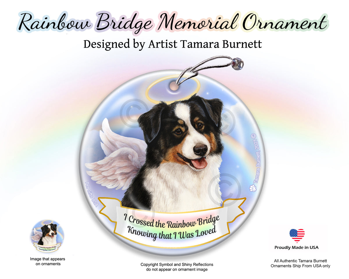 Australian Shepherd Black Tri-Color Ornament