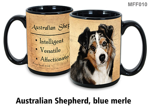 Australian Shepherd (Blue Merle) - My Faithful Friends Mug 15 oz