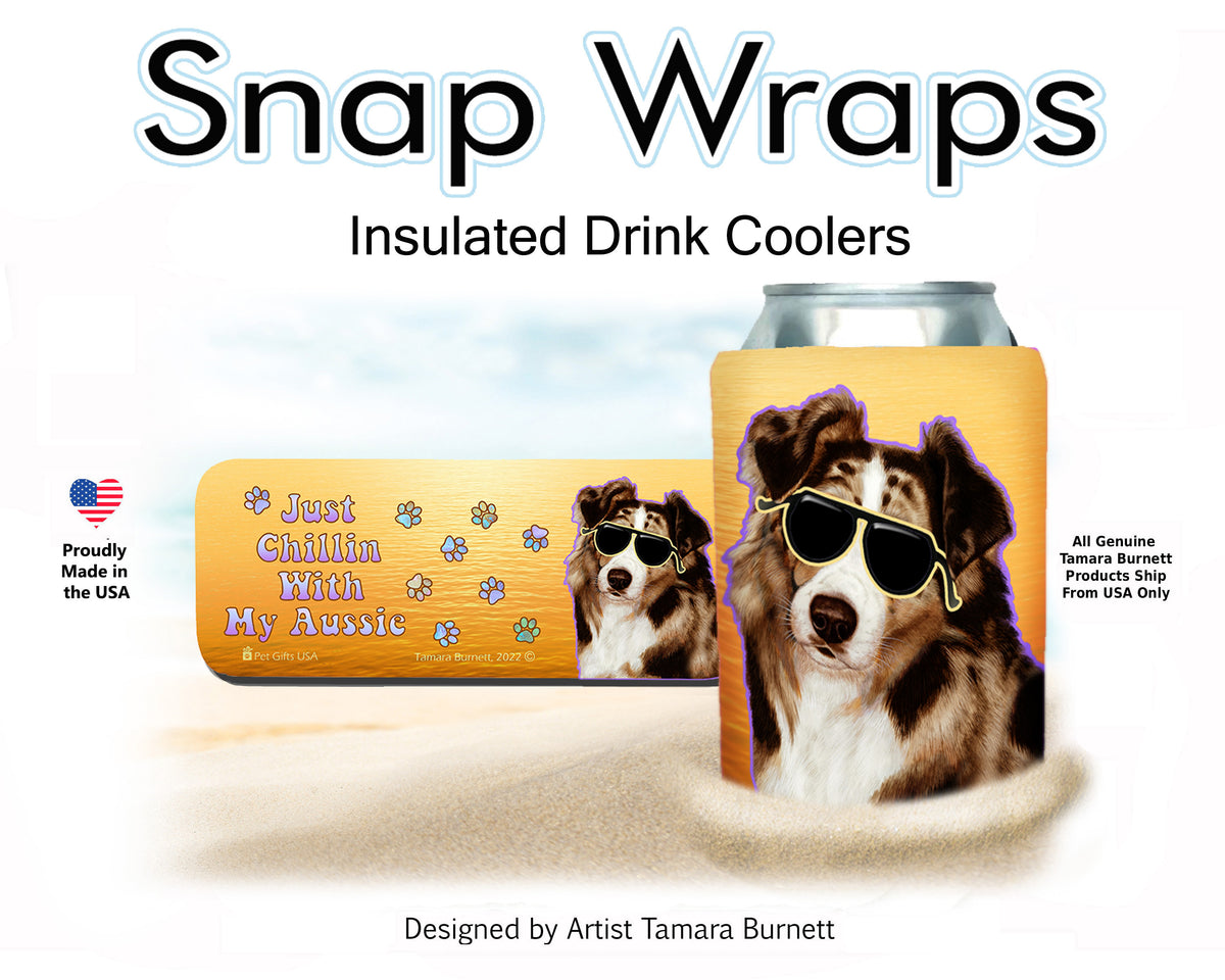 Australian Shepherd Red Merle Snap Wrap Cozy