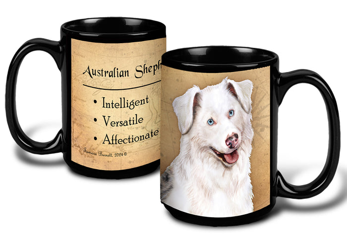 Australian Shepherd (White) - My Faithful Friends Mug 15 oz