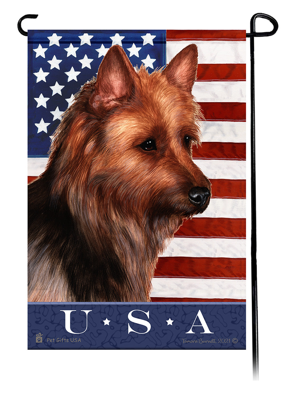 Australian Terrier True Blue Garden Flags