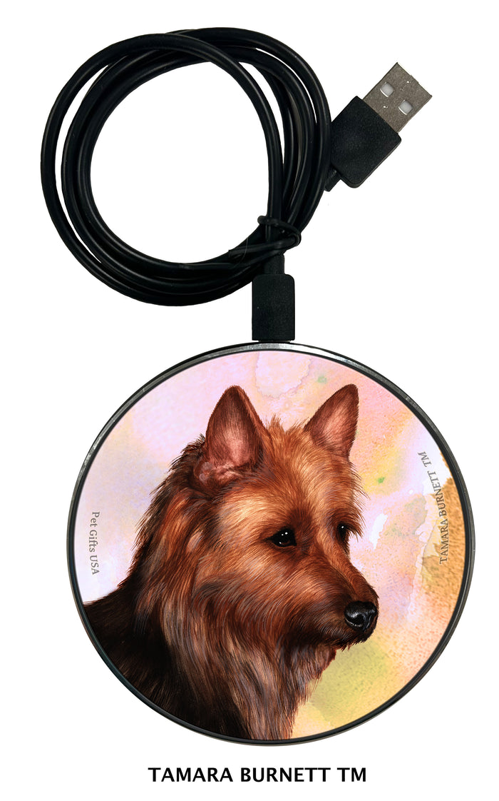 Australian Terrier Zoomies Wireless Charger