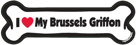 Brussels Griffon Bone Shaped Magnets