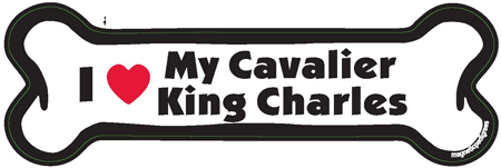 Cavalier King Charles Bone Shaped Magnets