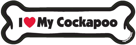 Cockapoo Bone Shaped Magnets