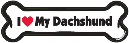 Dachshund Bone Shaped Magnets