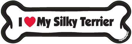 Silky Terrier Bone Shaped Magnets