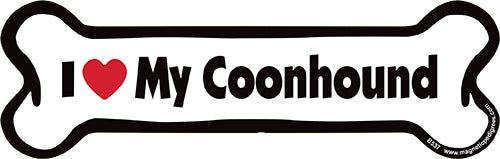 Coonhound Bone Shaped Magnets