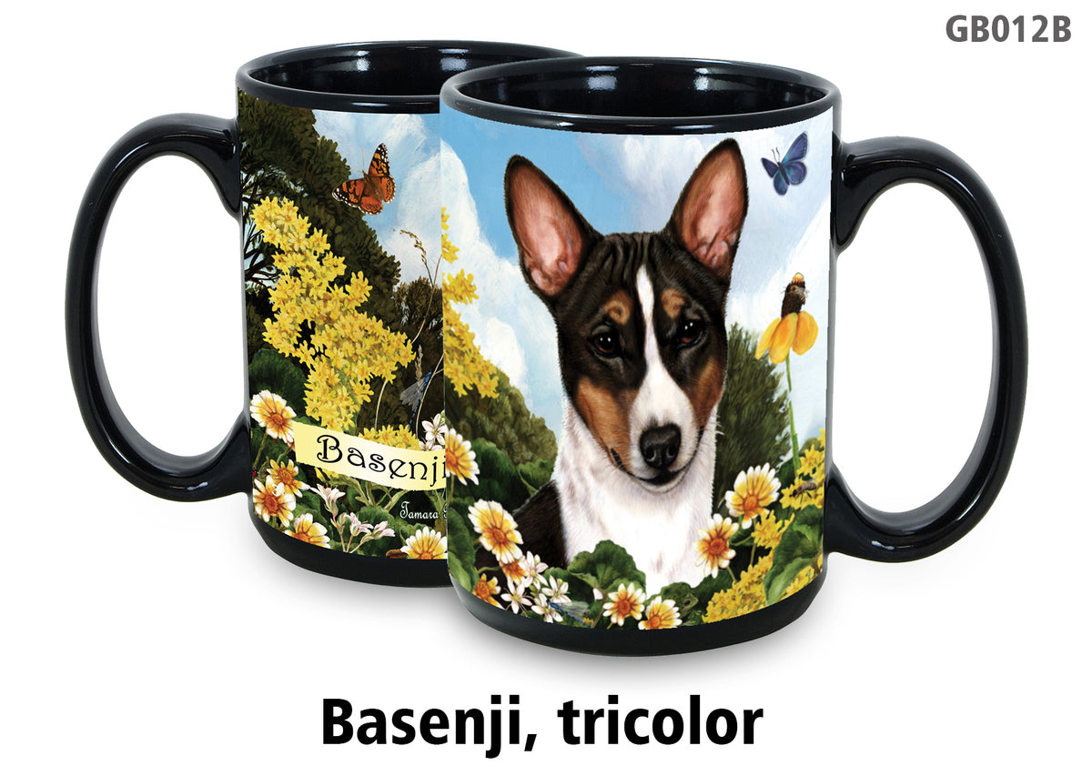 Basenji Red & White - Garden Party Fun Mug 15 oz