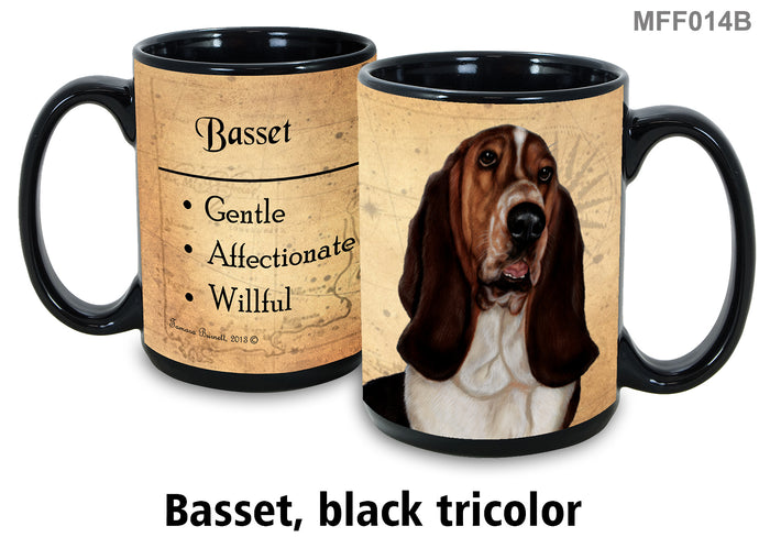 Basset (Tri) - My Faithful Friends Mug 15 oz