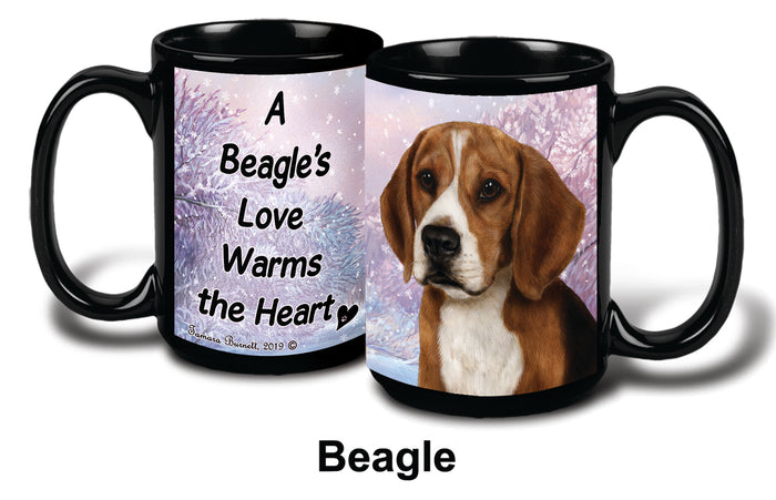 Beagle Winter Mug 15 oz