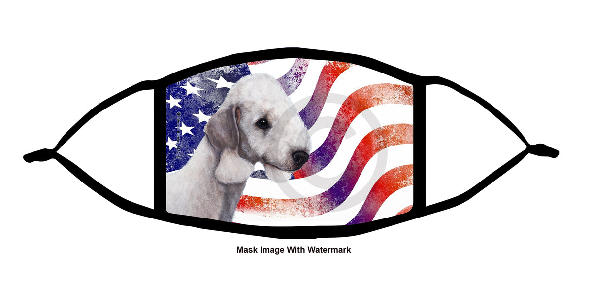 Bedlington Terrier (Blue) Face Mask