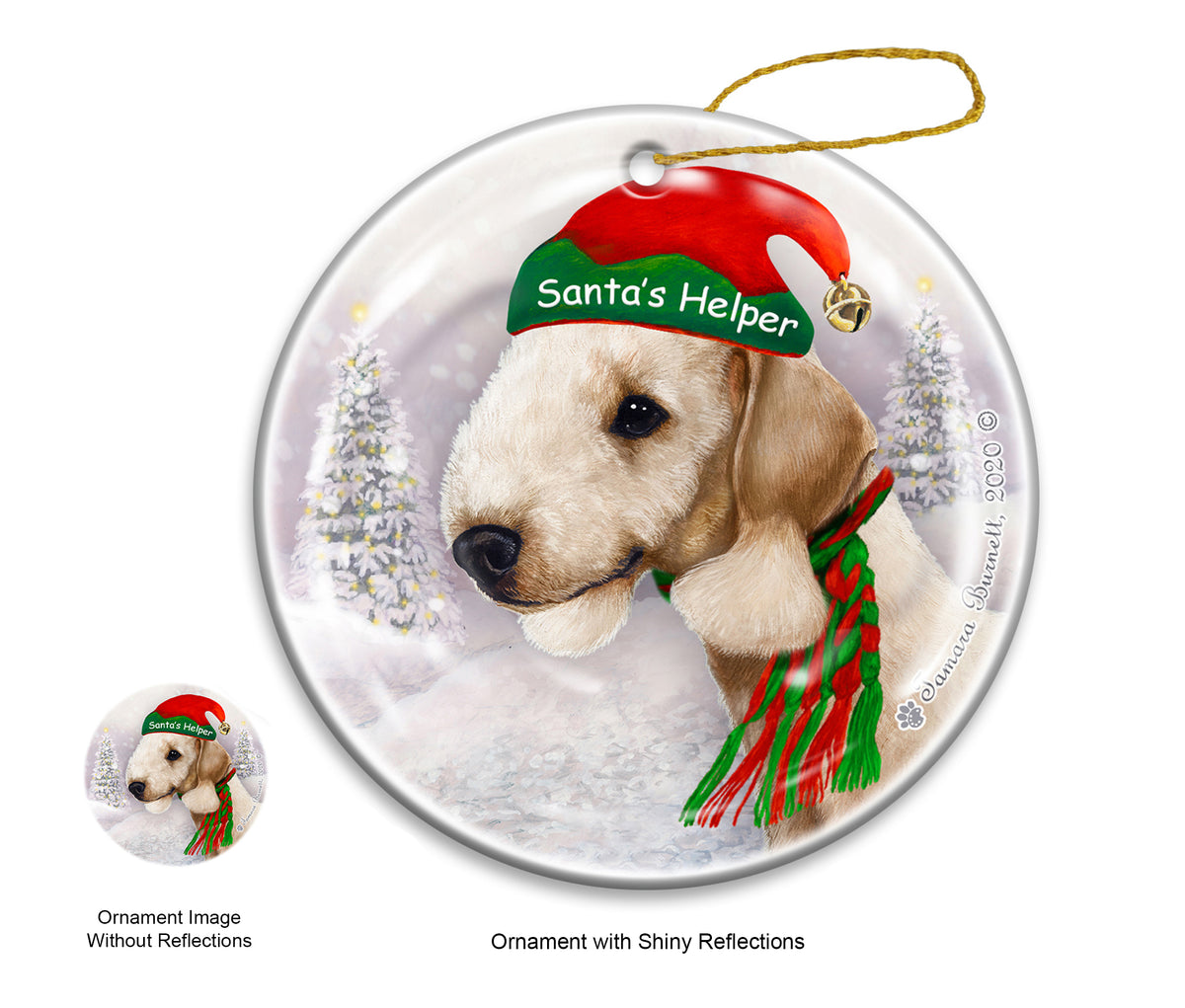Bedlington Terrier Sandy Ornament