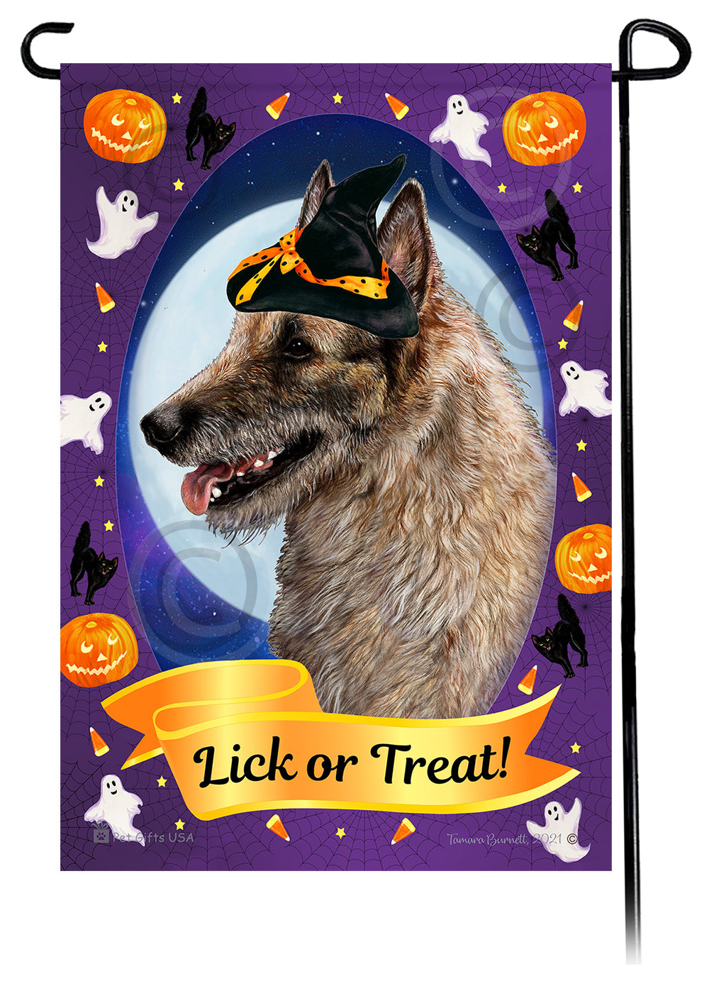 Belgian Laekenois Halloween Howls Garden Flags