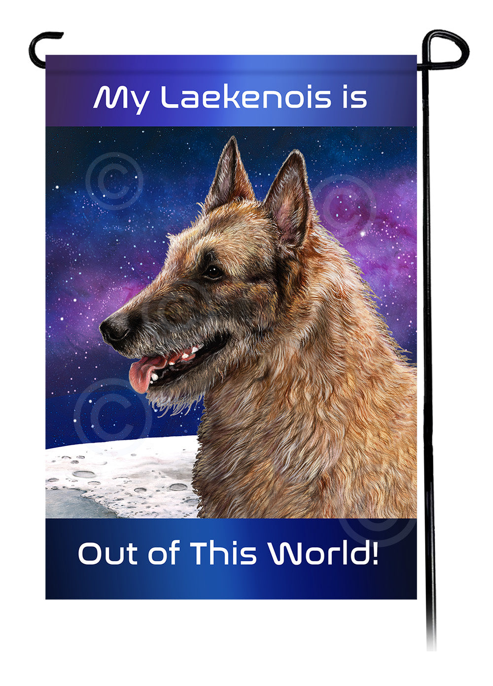 Belgian Laekenois Out Of This World Garden Flags