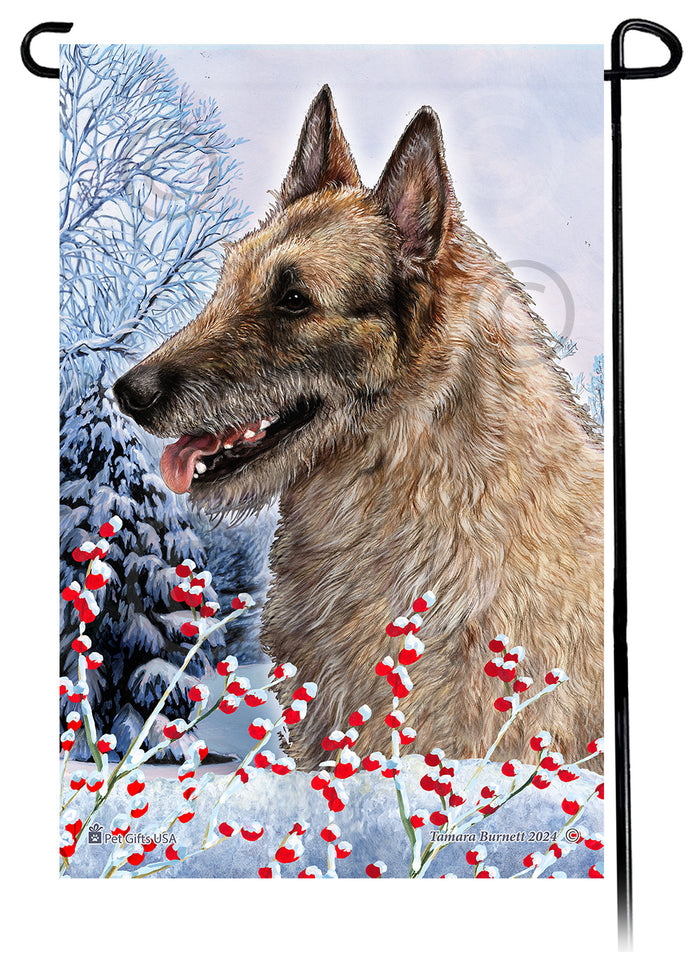 Belgian Laekenois Winterberries Garden Flags