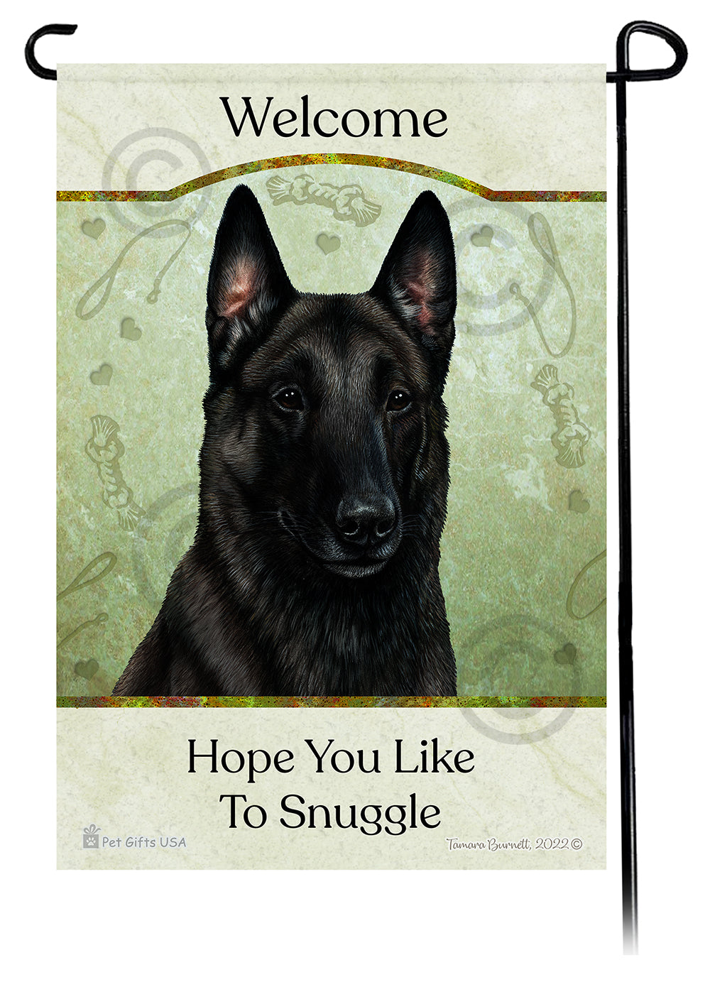 Belgian Malinois Hope You Like To Snuggle Garden Flags