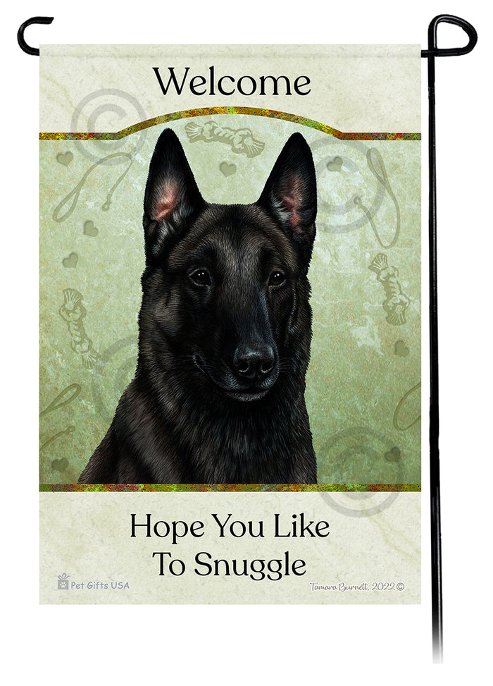 Belgian Malinois Hope You Like To Snuggle Garden Flags