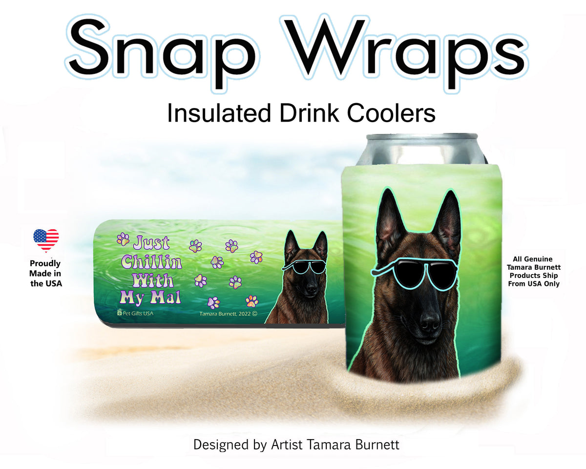 Belgian Malinois Dark Mahogany Snap Wrap Cozy