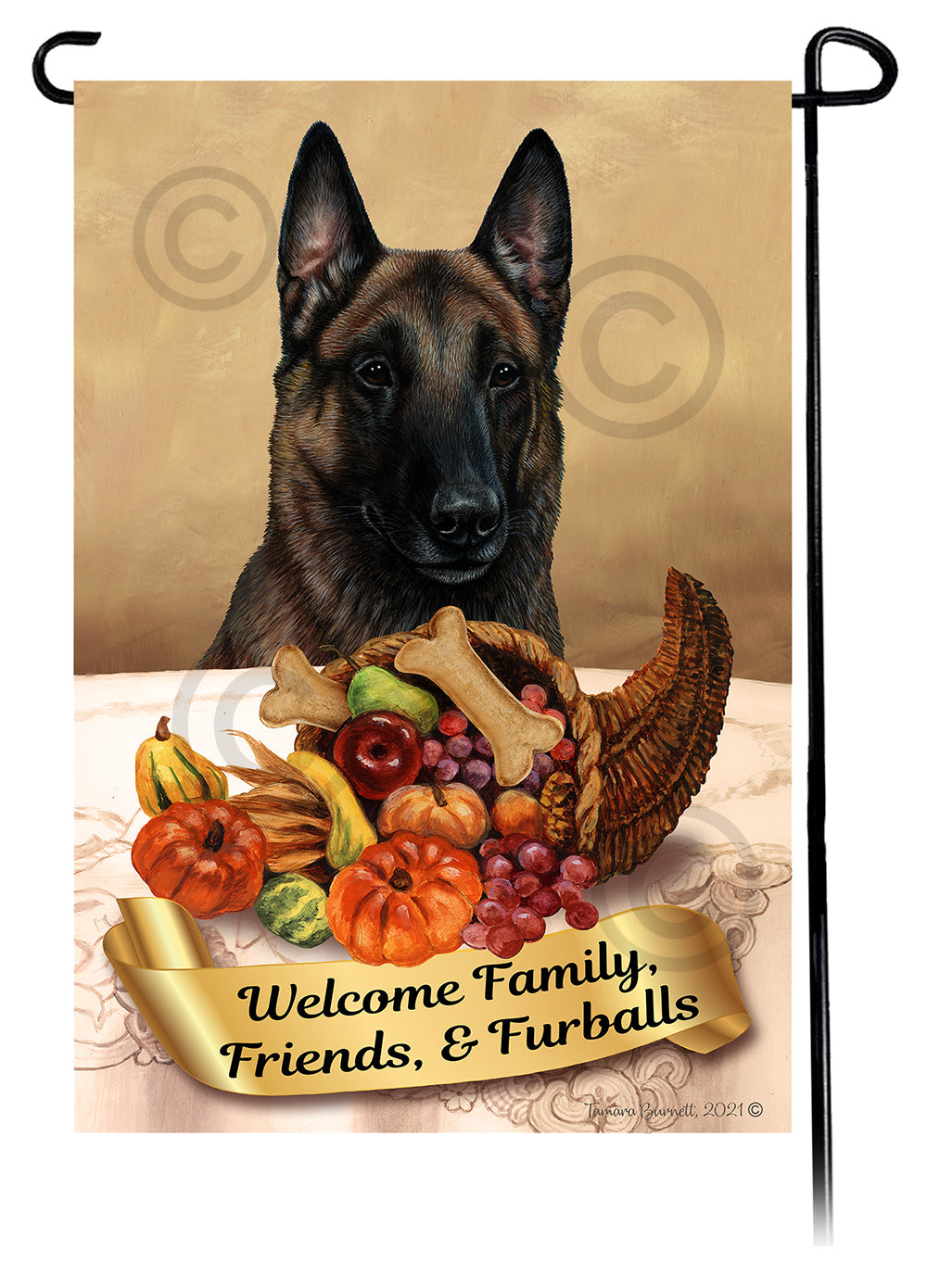 Belgian Laekenois Thanksgiving - Garden Flag