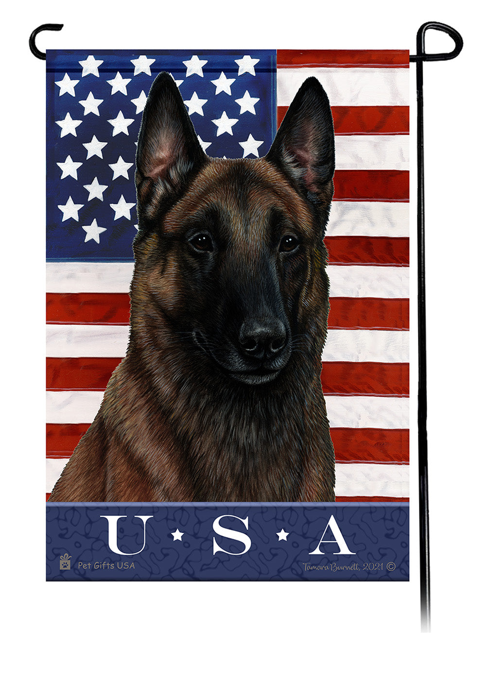 Belgian Malinois True Blue - Garden Flag