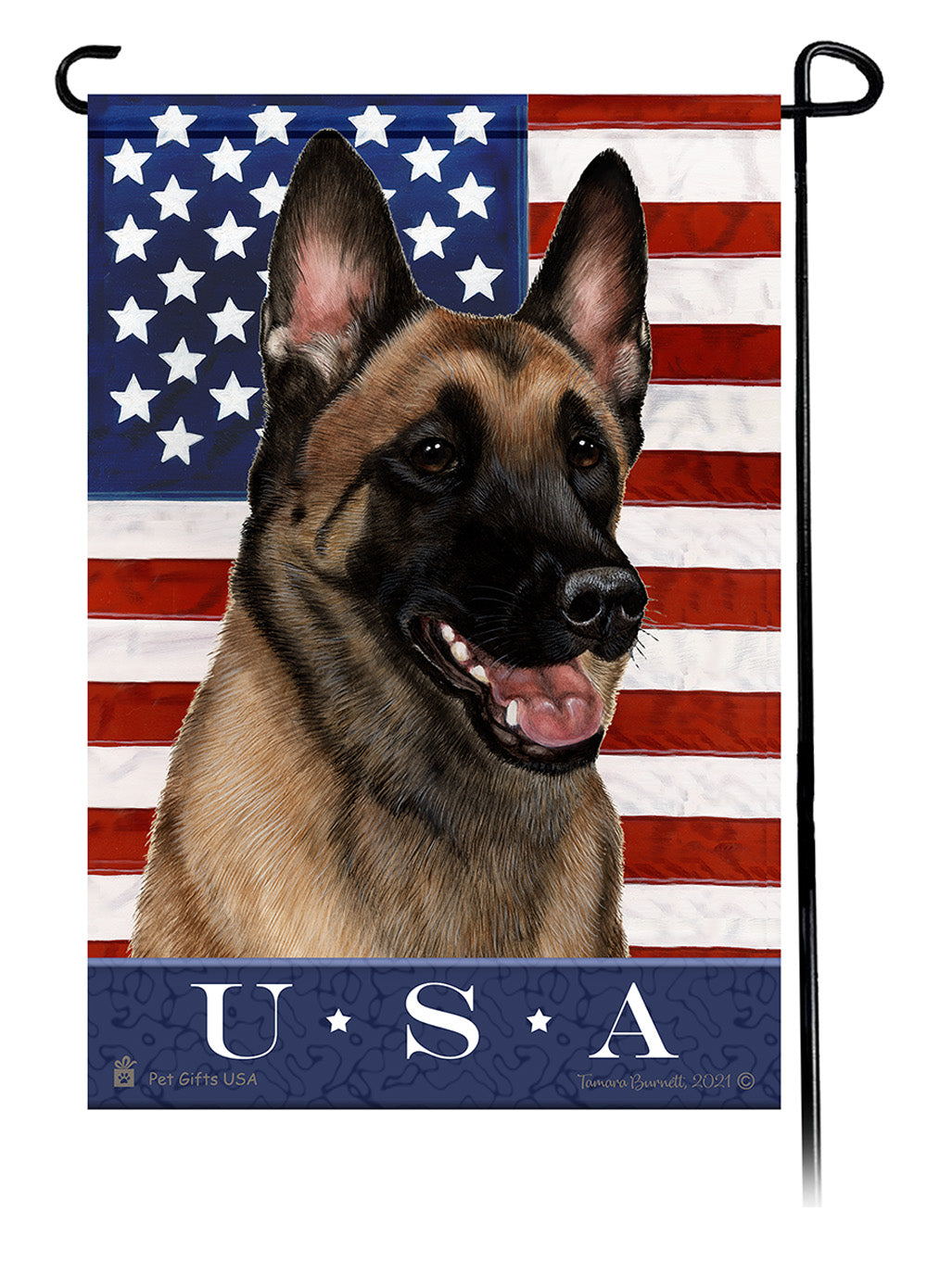 Belgian Malinois True Blue - Garden Flag